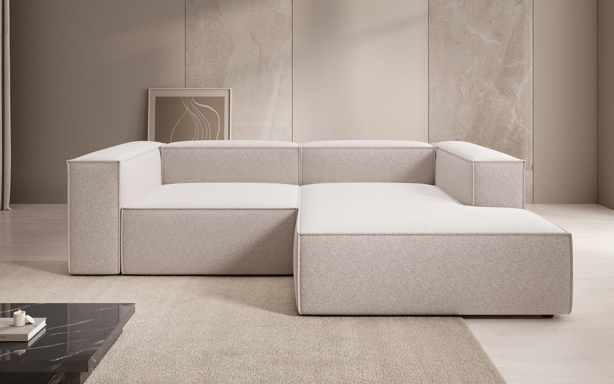 Designer Sofa Lesley L Mini in Textured Fabric