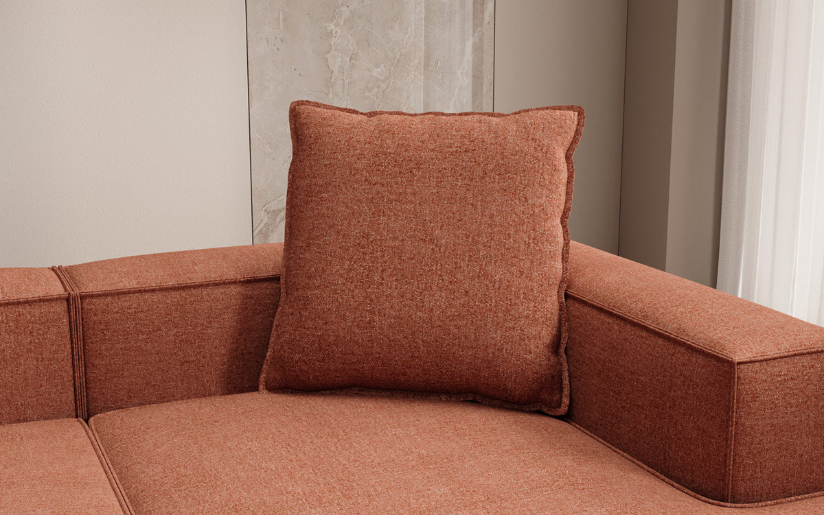 Decorative Cushion Lesley 60x60 in Textured Fabric