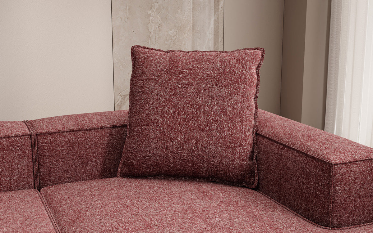 Decorative Cushion Lesley 60x60 in Textured Fabric