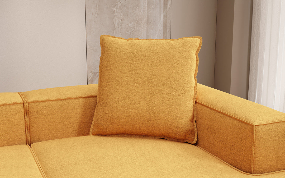 Decorative Cushion Lesley 60x60 in Textured Fabric