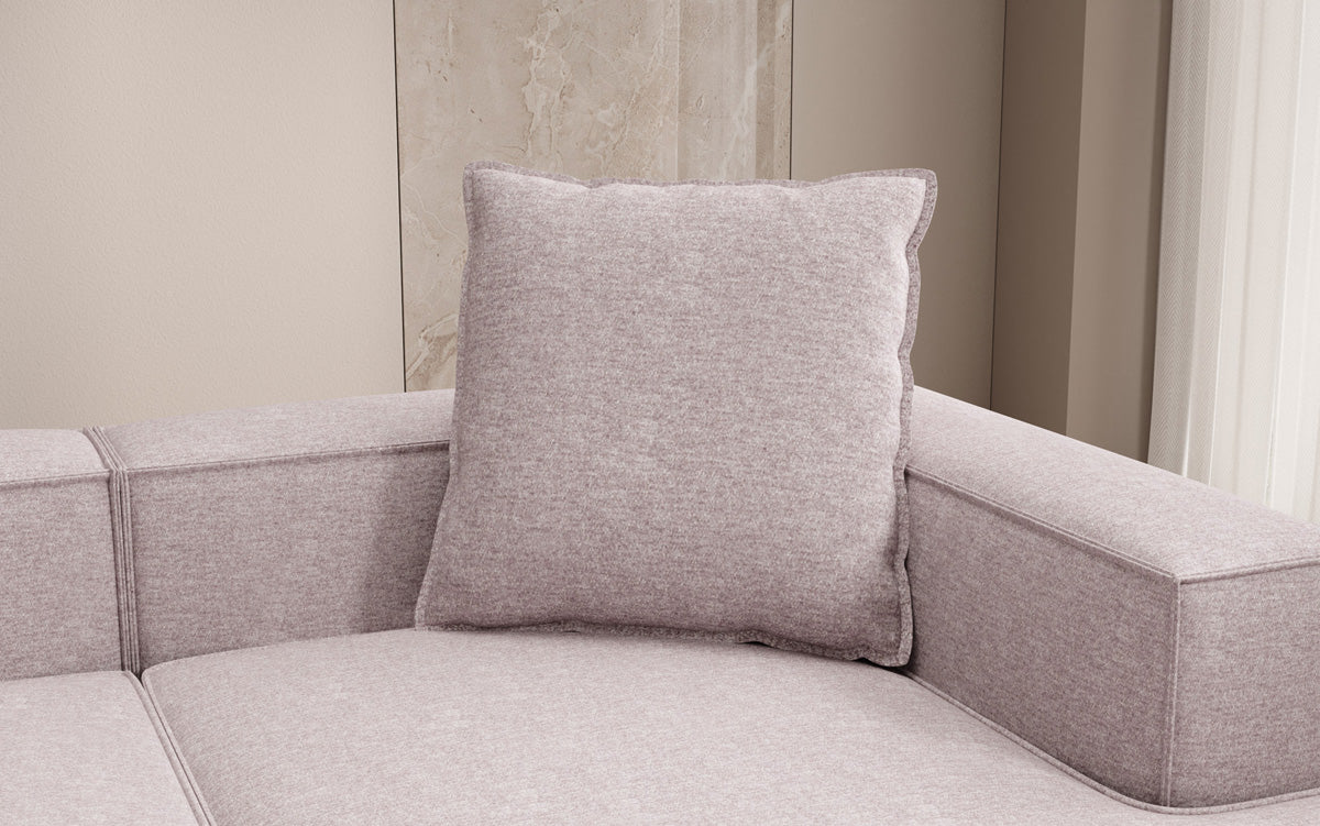 Decorative Cushion Lesley 60x60 in Textured Fabric