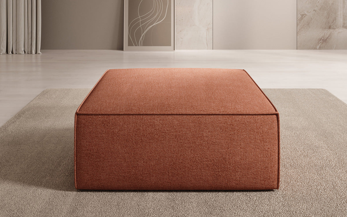 Lesley Side Stool in Textured Fabric