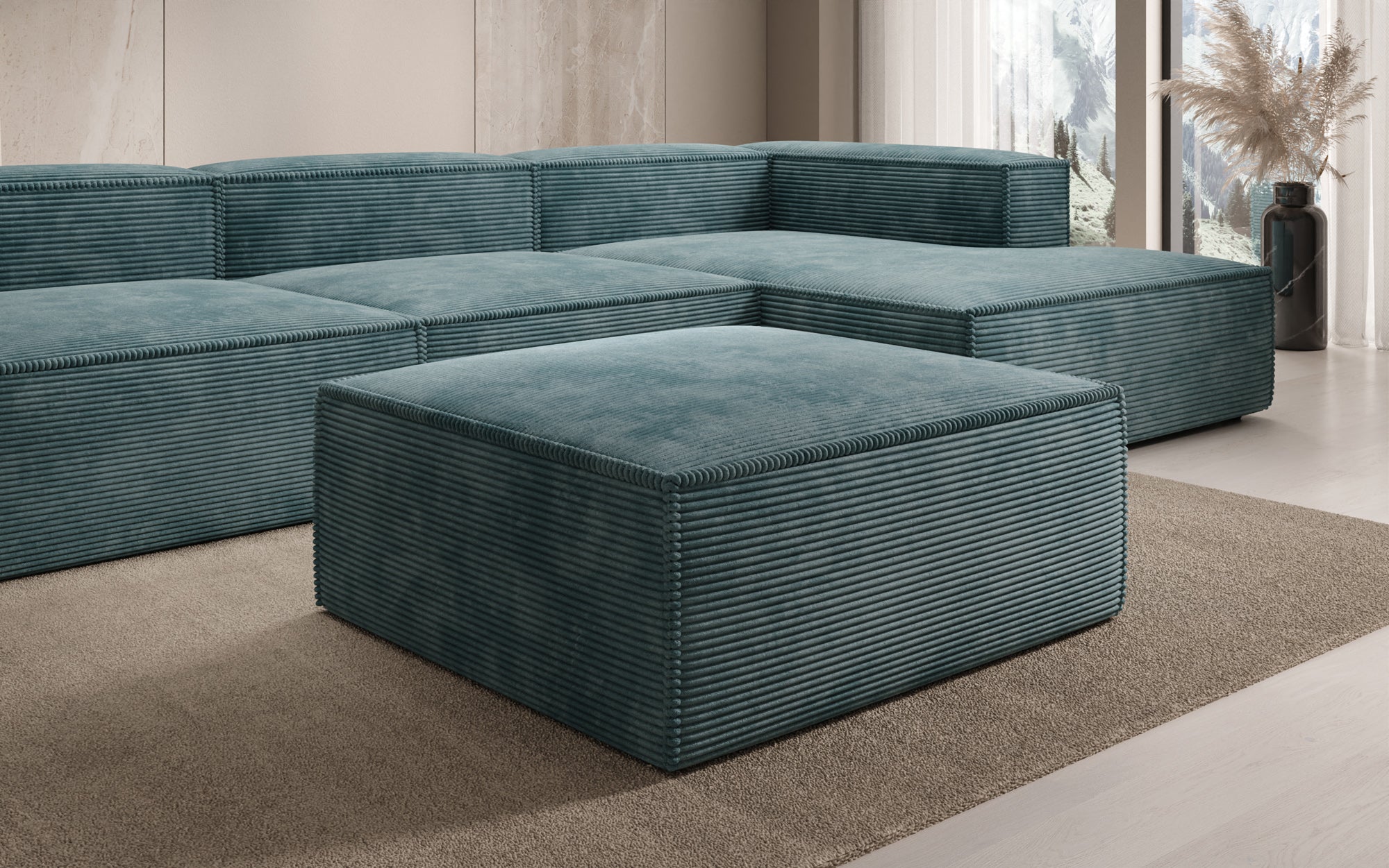 Lesley Side Stool in Corduroy