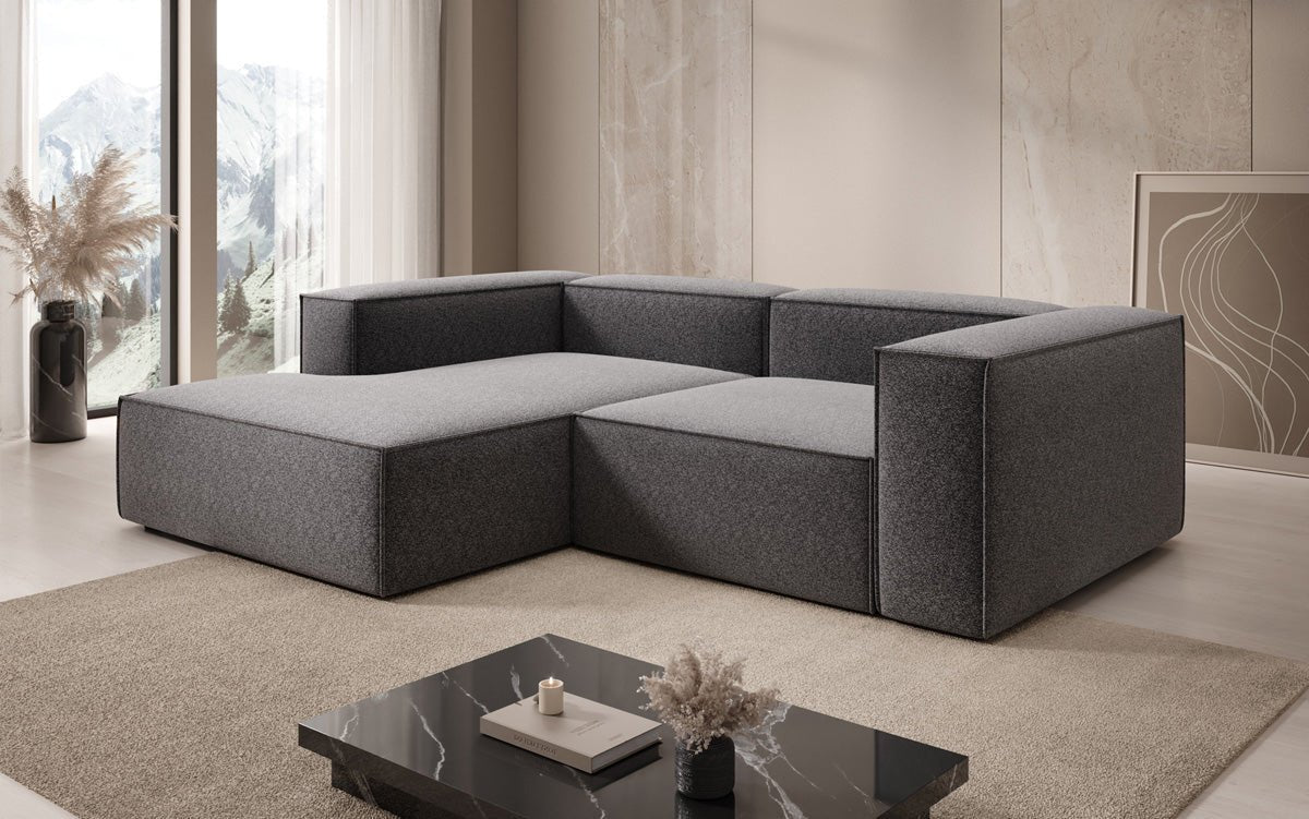 Designer Sofa Lesley L Mini in Textured Fabric