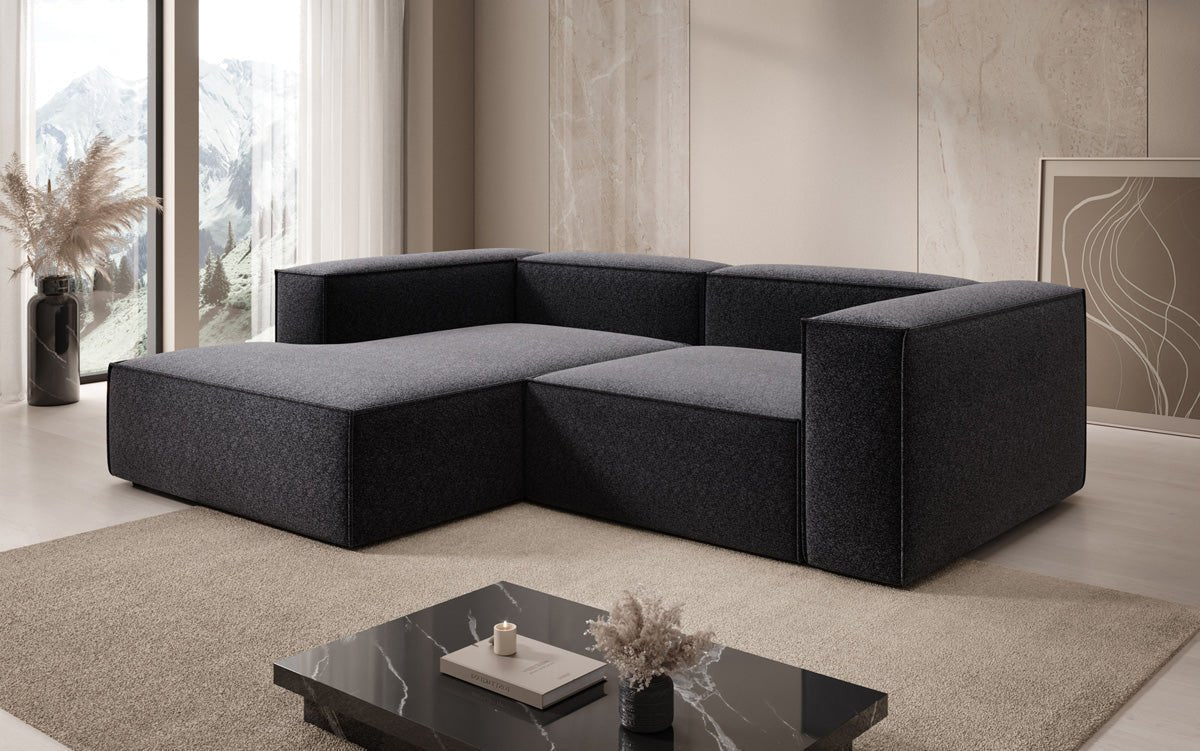 Designer Sofa Lesley L Mini in Textured Fabric