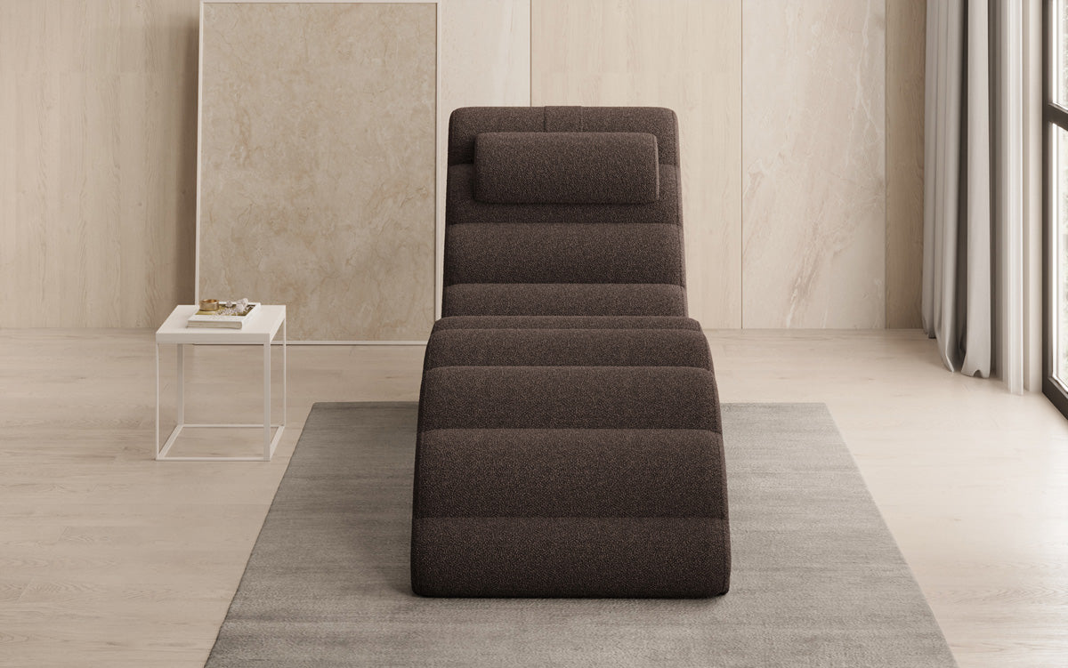 Designer Relax Lounger Malina in Bouclé