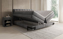 Boxspringbett Isabell mit Stauraum in Samt