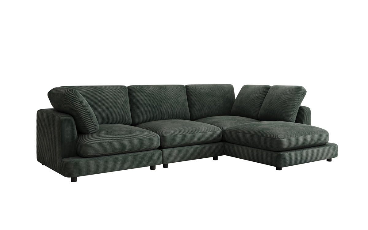 Designer Sofa Thalessa L in Corduroy