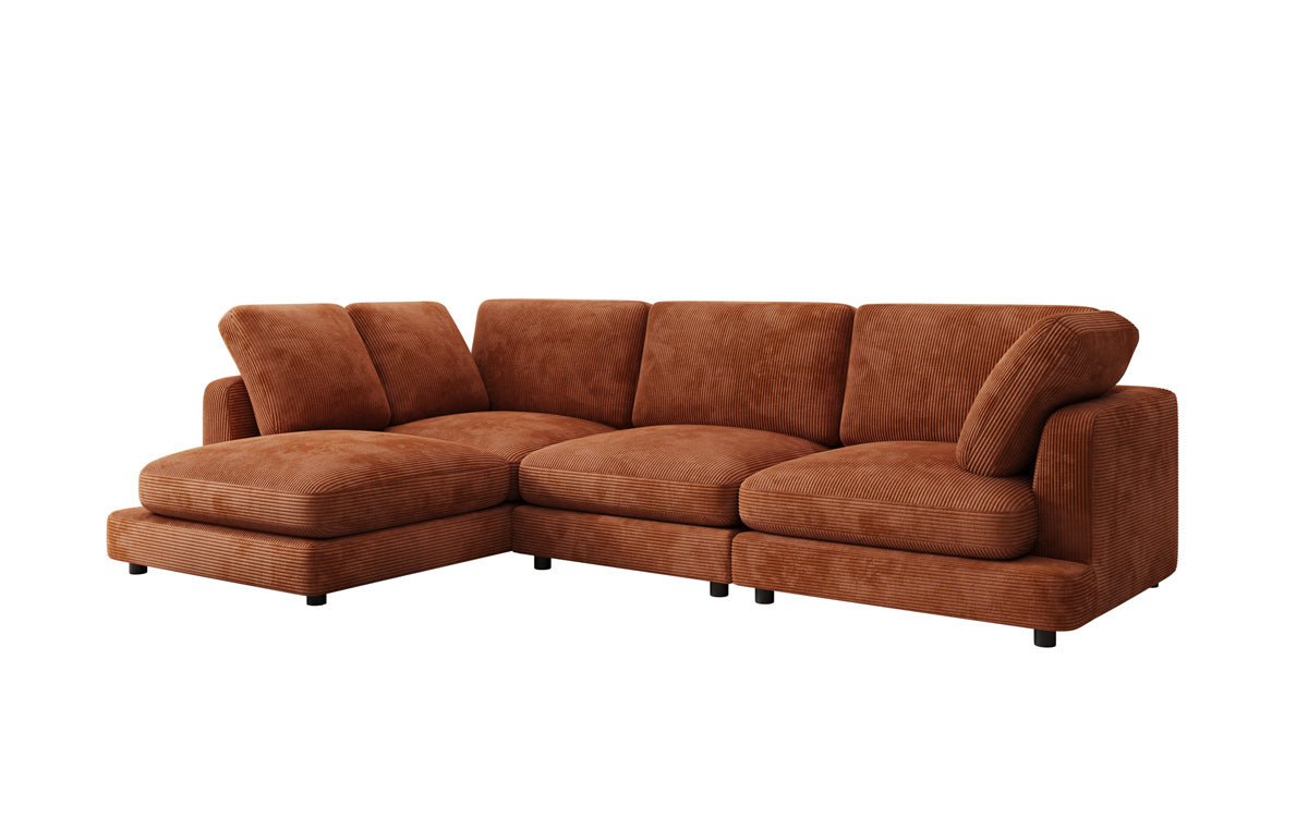 Designer Sofa Thalessa L in Corduroy