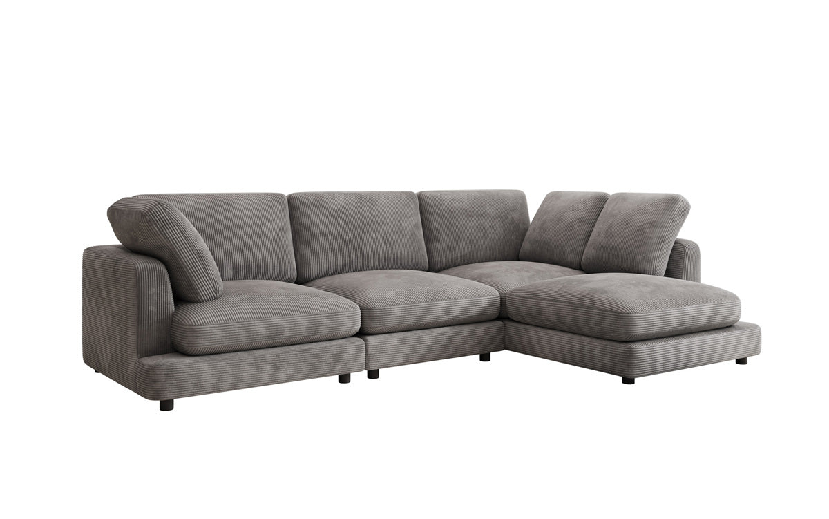 Designer Sofa Thalessa L in Corduroy
