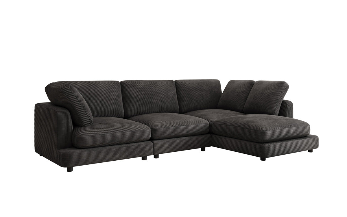 Designer Sofa Thalessa L in Corduroy
