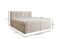 Cozy II Velvet Box Spring Bed with Storage