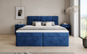 Cozy II Velvet Box Spring Bed with Storage