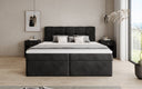 Cozy II Velvet Box Spring Bed with Storage