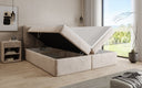 Cozy II Velvet Box Spring Bed with Storage