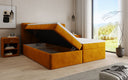 Cozy II Velvet Box Spring Bed with Storage
