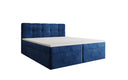 Cozy II Velvet Box Spring Bed with Storage