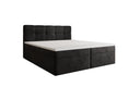 Cozy II Velvet Box Spring Bed with Storage