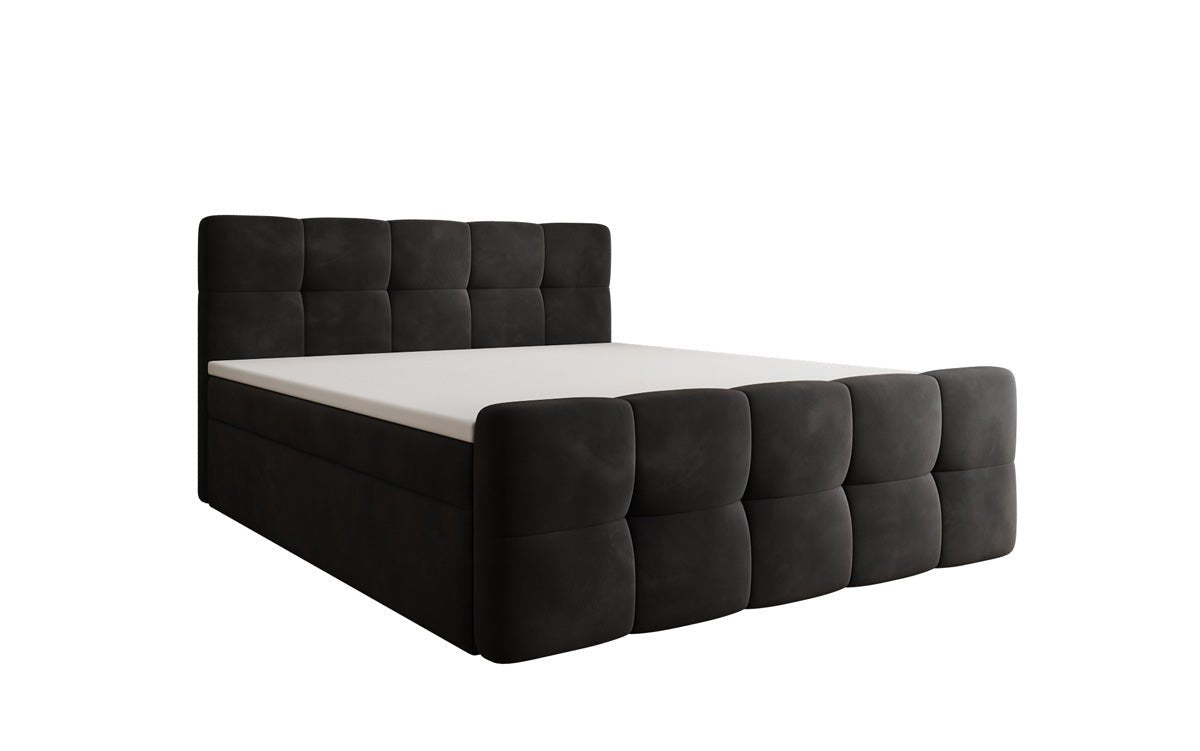 Boxspringbett Cozy Samt mit Stauraum