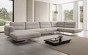 Designer Sofa Wohnlandschaft Torino U in Bouclé