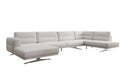 Designer Sofa Wohnlandschaft Torino U in Bouclé