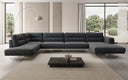 Designer Sofa Wohnlandschaft Torino U in Bouclé
