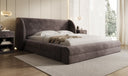 Designer upholstered bed Liv in velvet with storage