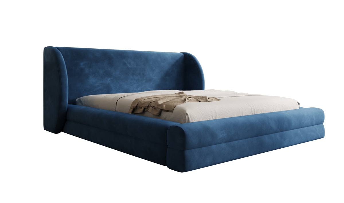 Designer Polsterbett Liv in Samt mit Stauraum