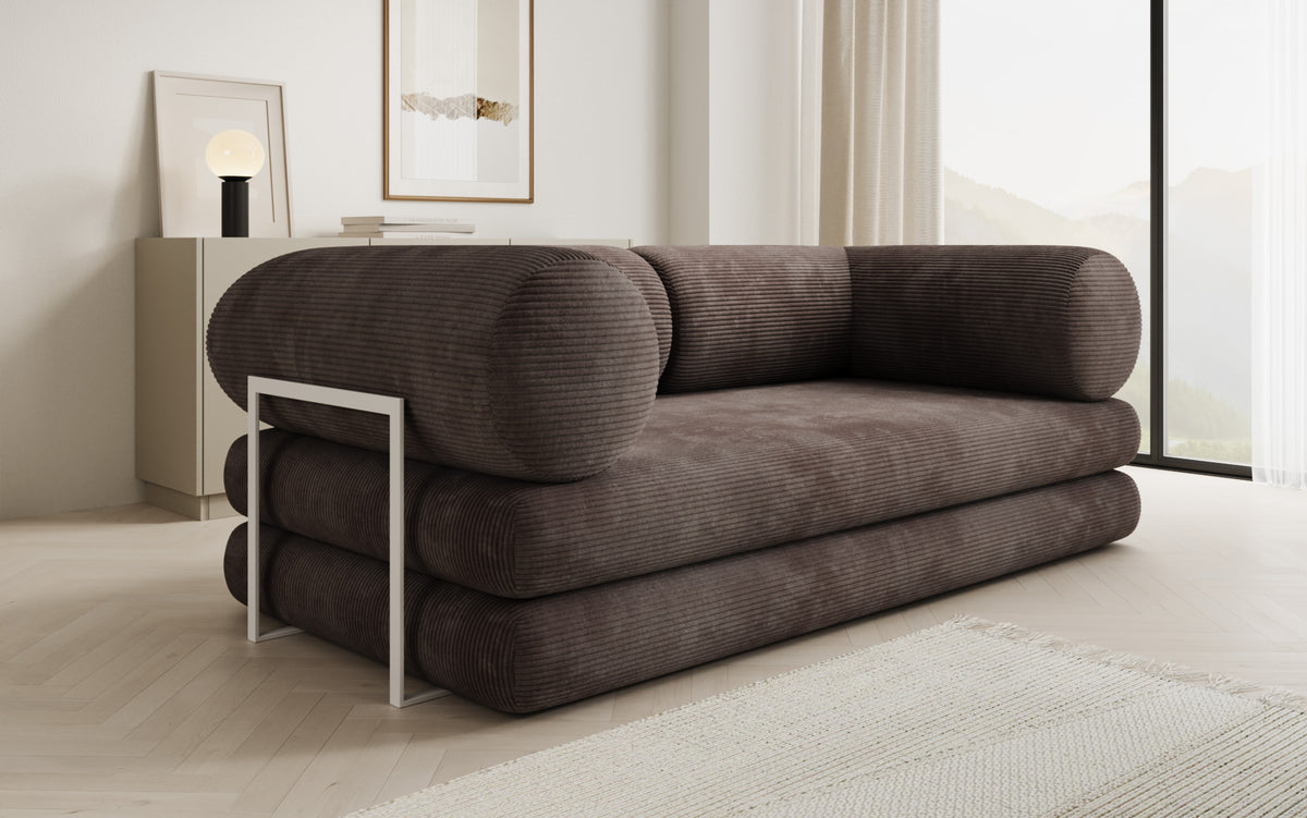 Designer Sofa Lazy Tube 3 Sitzer in Cord