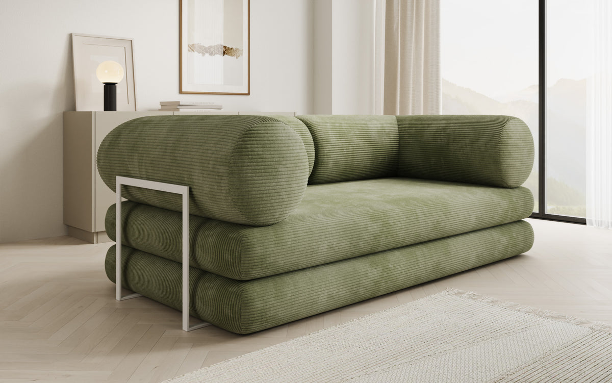 Designer Sofa Lazy Tube 3 Sitzer in Cord