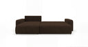 Designer Ecksofa Noma mit Schlaf- und Klappfunktion in Cord