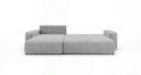 Designer Ecksofa Noma mit Schlaf- und Klappfunktion in Cord