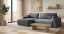 Designer Ecksofa Noma mit Schlaf- und Klappfunktion in Cord