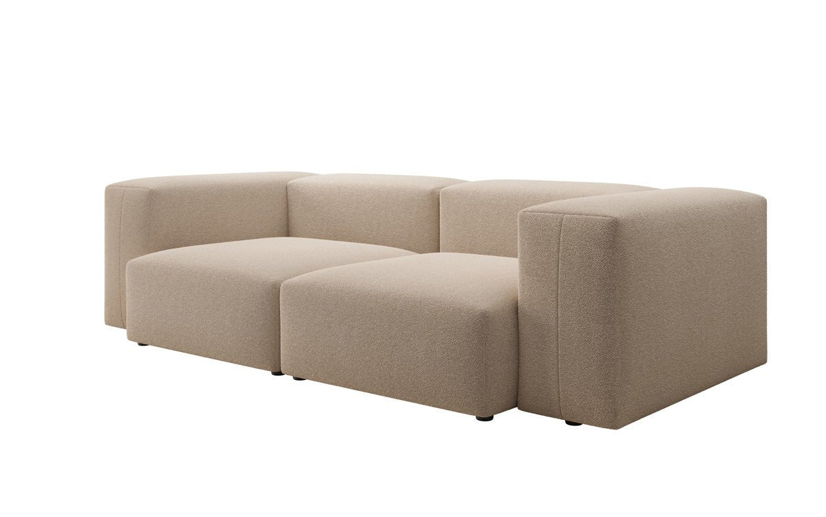 Designer 2-Seater Sofa Snug in Bouclé
