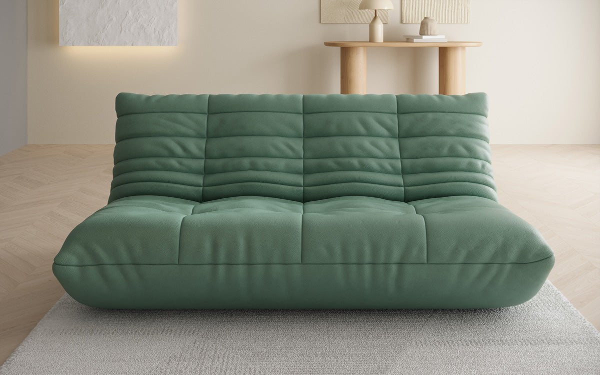 Designer 3 Sitzer Sofa Calmo in Echtleder