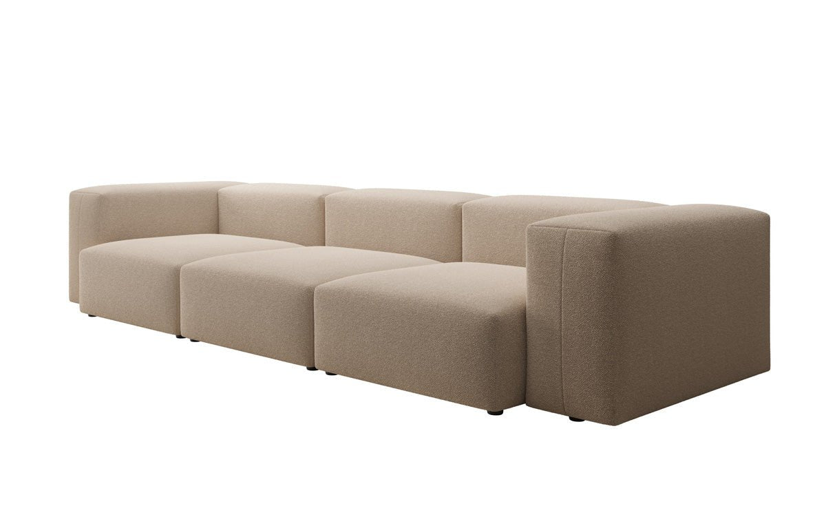 Designer 3-Seater Sofa Snug in Bouclé