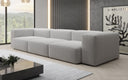 Designer 3-Seater Sofa Snug in Bouclé