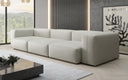 Designer 3-Seater Sofa Snug in Genuine Leather