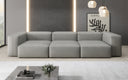 Designer 3-Seater Sofa Snug in Genuine Leather
