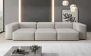 Designer 3-Seater Sofa Snug in Genuine Leather