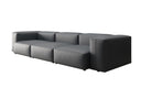 Designer 3-Seater Sofa Snug in Genuine Leather