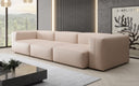 Designer 3-Seater Sofa Snug in Genuine Leather