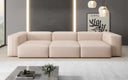 Designer 3-Seater Sofa Snug in Genuine Leather