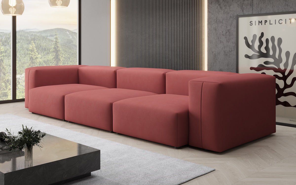 Designer 3 Sitzer Sofa Snug in Stoff
