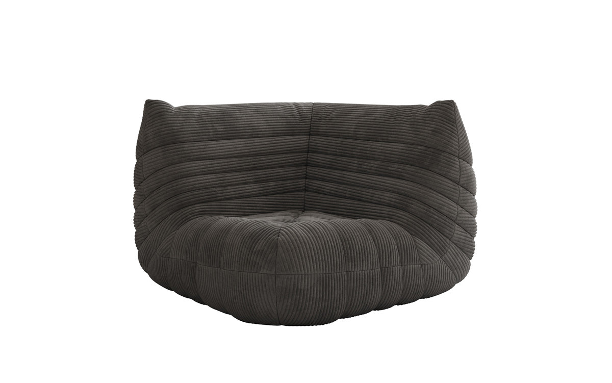 Designer Eckmodul Sofa Armchair Calmo in Corduroy