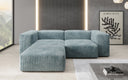 Designer corner sofa Snug Mini in Corduroy