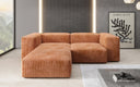 Designer corner sofa Snug Mini in Corduroy