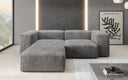Designer corner sofa Snug Mini in Corduroy