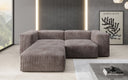 Designer corner sofa Snug Mini in Corduroy