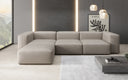 Designer corner sofa Snug in genuine leather